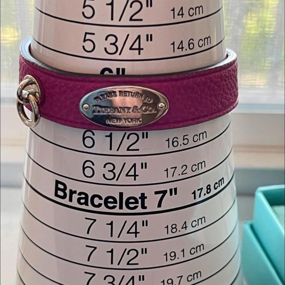 Tiffany & Co. Pink Leather Bracelet